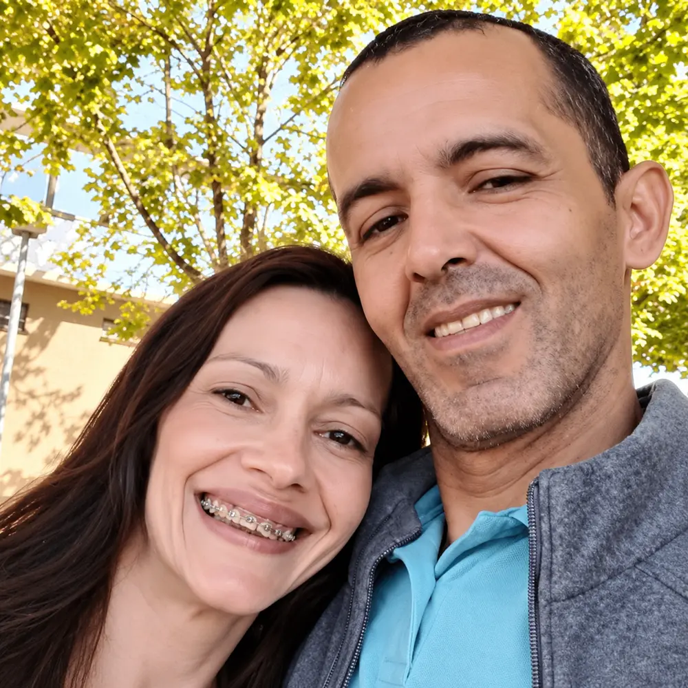 Renata Rosa and Krammoer Paz, partners and managers of Tropical Orchids Portugal