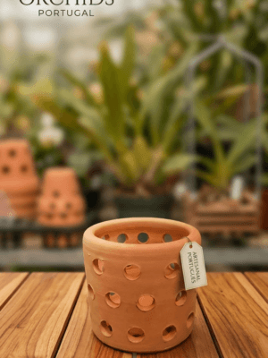 Vaso de Barro 17cm Clássico em terracota natural com excelente drenagem para orquídeas