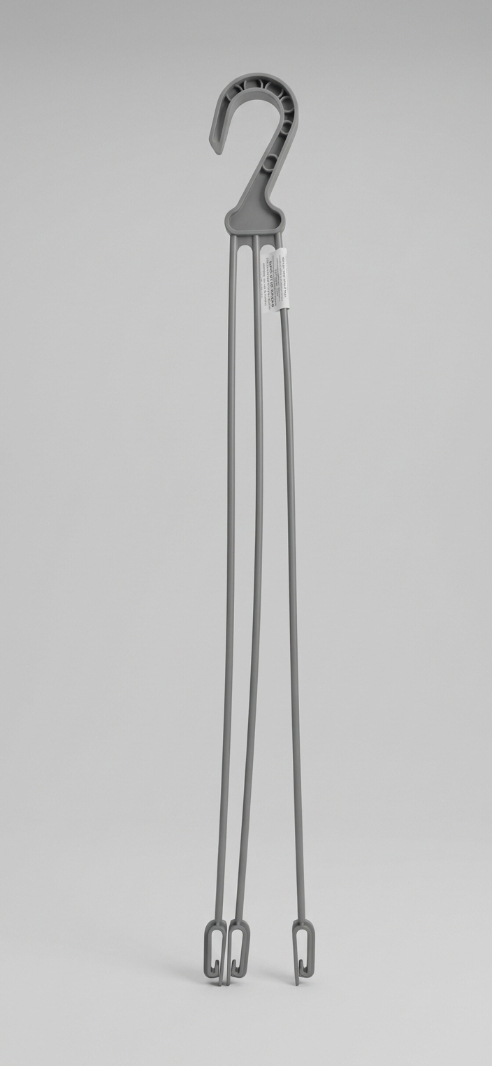 Conjunto de Alças plásticas 50cm de cor preta para pendurar vasos de orquídeas e plantas suspensas